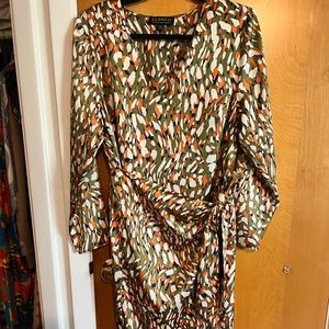 Eloquii Satin pattern dress sz 14